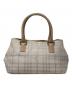 BURBERRY LONDON（バーバリーロンドン）の古着「シャドーホースチェックハンドバッグ」｜ベージュ