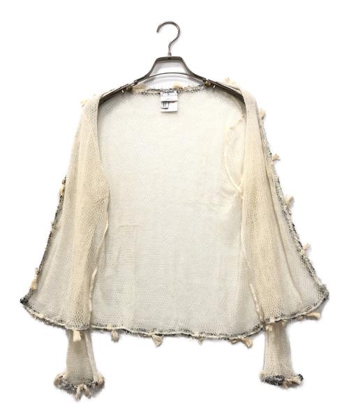 CHANEL（シャネル）CHANEL (シャネル) カシミヤココマークアンサンブルカーディガン アイボリー サイズ:38の古着・服飾アイテム