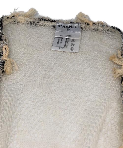 CHANEL（シャネル）CHANEL (シャネル) カシミヤココマークアンサンブルカーディガン アイボリー サイズ:38の古着・服飾アイテム