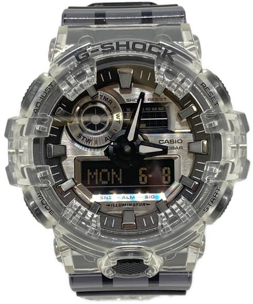 CASIO（カシオ）CASIO (カシオ) スケルトン リストウォッチ クリア×ブラック サイズ:下記参照の古着・服飾アイテム