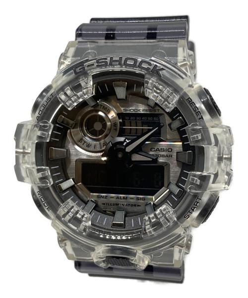CASIO（カシオ）CASIO (カシオ) スケルトン リストウォッチ クリア×ブラック サイズ:下記参照の古着・服飾アイテム