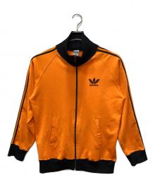 adidas（アディダス）の古着「ハイネックトラックジャケット」｜オレンジ