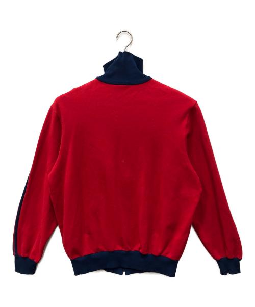adidas（アディダス）adidas (アディダス) ハイネックトラックジャケット レッド×ネイビー サイズ:6の古着・服飾アイテム