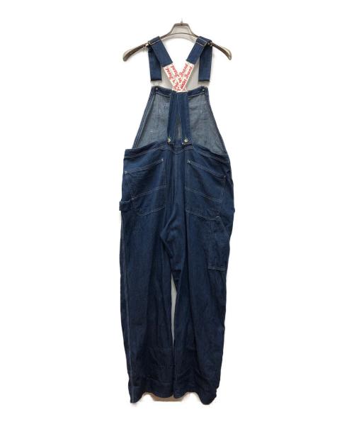 Pointer（ポインター）Pointer (ポインター) エプロン付きデニムオーバオール ブルー サイズ:36の古着・服飾アイテム