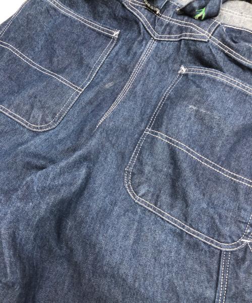 Pointer（ポインター）Pointer (ポインター) エプロン付きデニムオーバオール ブルー サイズ:36の古着・服飾アイテム
