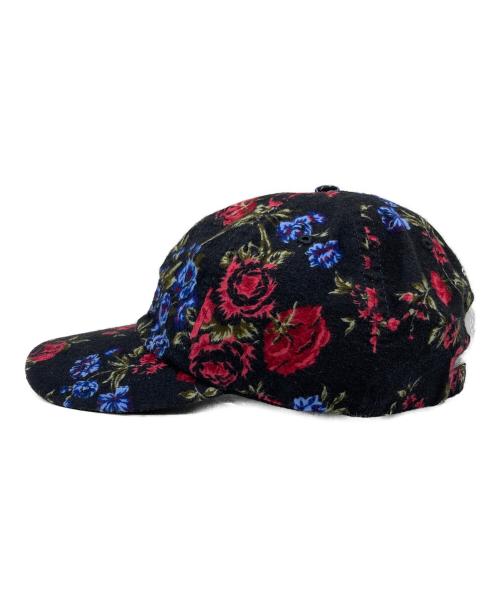 SUPREME（シュプリーム）Supreme (シュプリーム) Floral Flannel 6-Panel キャップ ブラックの古着・服飾アイテム