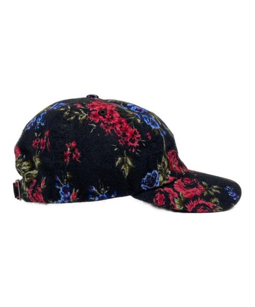 SUPREME（シュプリーム）Supreme (シュプリーム) Floral Flannel 6-Panel キャップ ブラックの古着・服飾アイテム