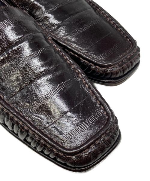 TODAYFUL（トゥデイフル）TODAYFUL (トゥデイフル) Squaretoe Gather Loafers ブラウン サイズ:37の古着・服飾アイテム