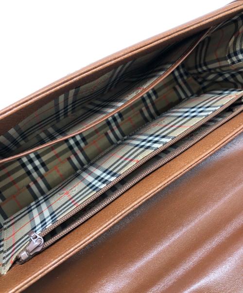 Burberry's（バーバリーズ）Burberry's (バーバリーズ) 裏地ノバチェックハンドバッグ ブラウン サイズ:下記参照の古着・服飾アイテム