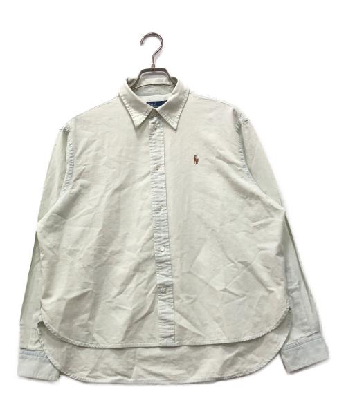 POLO RALPH LAUREN（ポロ・ラルフローレン）POLO RALPH LAUREN (ポロ・ラルフローレン) ウォッシュ加工デニムシャツ ブルー サイズ:S 未使用品の古着・服飾アイテム