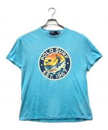 POLO RALPH LAUREN（ポロ・ラルフローレン）の古着「ポロサーフプリントTシャツ」｜ブルー