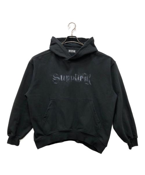 SUPPLIER（サプライヤー）SUPPLIER (サプライヤー) プルオーバーパーカー ブラック サイズ:Sの古着・服飾アイテム