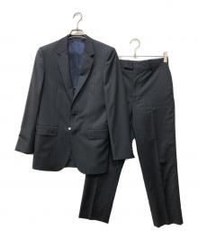 PAUL SMITH×ERMENEGILDO ZEGNA（ポールスミス×エルメネジルド・ゼニア）の古着「ストライプ2Bスーツ」｜ダークグレー