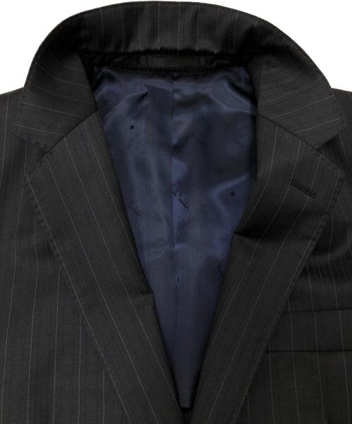 PAUL SMITH（ポールスミス）PAUL SMITH (ポールスミス) ERMENEGILDO ZEGNA (エルメネジルド・ゼニア) ストライプ2Bスーツ ダークグレー サイズ:Sの古着・服飾アイテム