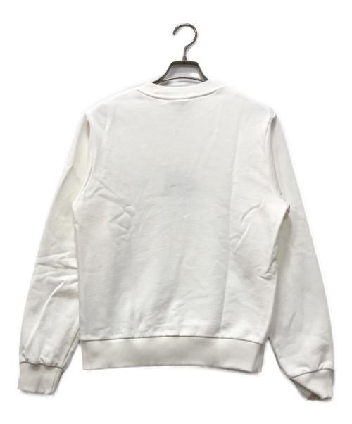 LACOSTE（ラコステ）LACOSTE (ラコステ) NET FLIX (ネットフリックス) アレンジワニロゴクルーネックスウェット ホワイト サイズ:34の古着・服飾アイテム