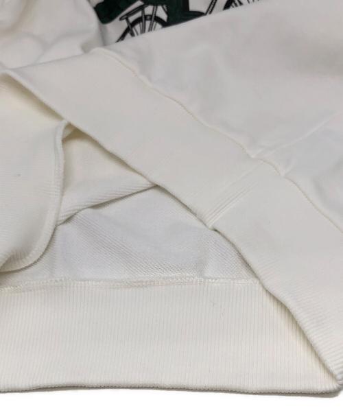 LACOSTE（ラコステ）LACOSTE (ラコステ) NET FLIX (ネットフリックス) アレンジワニロゴクルーネックスウェット ホワイト サイズ:34の古着・服飾アイテム