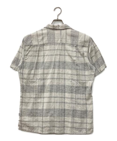 Patagonia（パタゴニア）Patagonia (パタゴニア) コットンヘンプチェックシャツ グレー サイズ:Mの古着・服飾アイテム