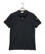 MONCLERモンクレール）の古着「MAGLIA POLO MANICA CORTA」｜ブラック