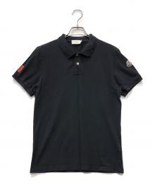 MONCLER（モンクレール）の古着「MAGLIA POLO MANICA CORTA」｜ブラック