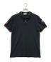 MONCLER（モンクレール）の古着「MAGLIA POLO MANICA CORTA」｜ブラック