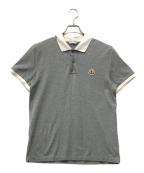 MONCLERモンクレール）の古着「MAGLIA POLO MANICA CORTA」｜グレー