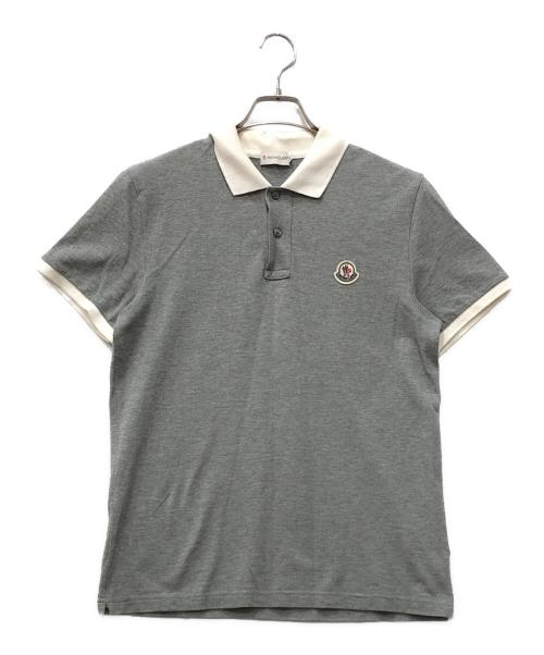 MONCLER（モンクレール）MONCLER (モンクレール) MAGLIA POLO MANICA CORTA グレー サイズ:Mの古着・服飾アイテム