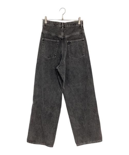 THINGS THAT MATTER（シングスザットマター）THINGS THAT MATTER (シングスザットマター) KNEE CUTTING DENIM PANTS（ニー カッティング デニム パンツ） グレー サイズ:2の古着・服飾アイテム