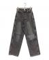 THINGS THAT MATTER（シングスザットマター）の古着「KNEE CUTTING DENIM PANTS（ニー カッティング デニム パンツ）」｜グレー