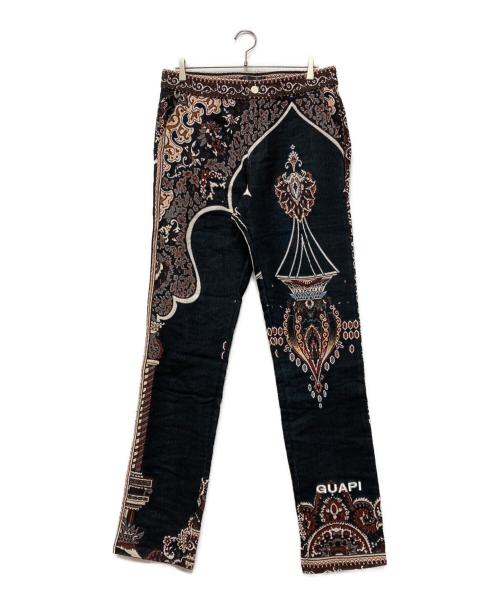 GUAPI（グアピ）GUAPI (グアピ) Tapestry Pants ブラック サイズ:32の古着・服飾アイテム