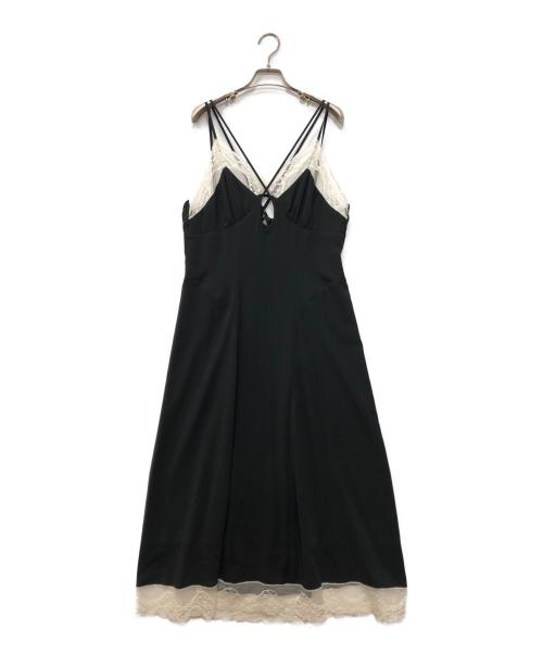 FETICO（フェティコ）FETICO (フェティコ) Crepe slip dress ブラック サイズ:38の古着・服飾アイテム