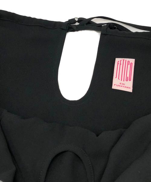 FETICO（フェティコ）FETICO (フェティコ) Crepe slip dress ブラック サイズ:38の古着・服飾アイテム