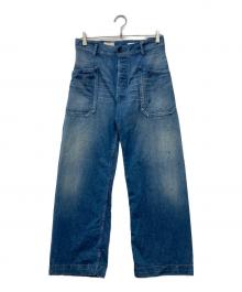 BUZZ RICKSON'S×BEAMS BOY（バズリクソンズ×ビームスボーイ）の古着「USN デニム トラウザーズ」｜ブルー