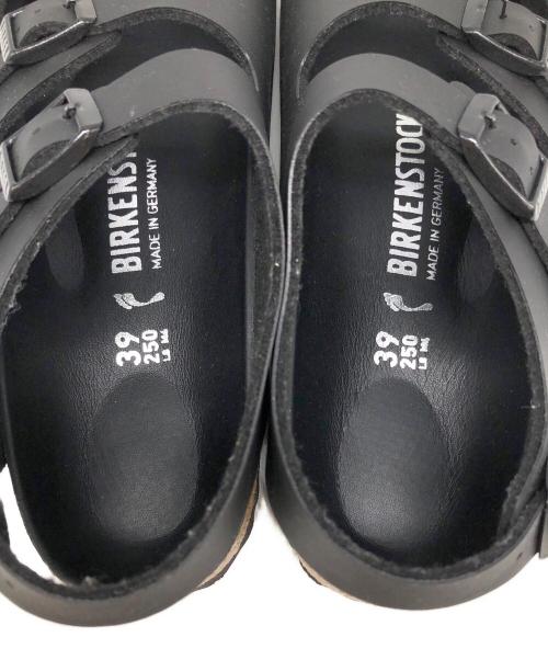 BIRKENSTOCK（ビルケンシュトック）BIRKENSTOCK (ビルケンシュトック) OSLO レザーサンダル ブラック サイズ:25cmの古着・服飾アイテム