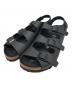 BIRKENSTOCK（ビルケンシュトック）の古着「OSLO レザーサンダル」｜ブラック
