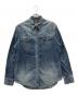 RRL（ダブルアールエル）の古着「コンチョボタン デニムウエスタンシャツ」｜インディゴ