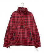 SUPREMEシュプリーム）の古着「Naylon Plaid Pullover(ナイロン プライド プルオーバー)」｜レッド×ブラック