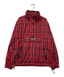 SUPREME（シュプリーム）の古着「Naylon Plaid Pullover(ナイロン プライド プルオーバー)」｜レッド×ブラック