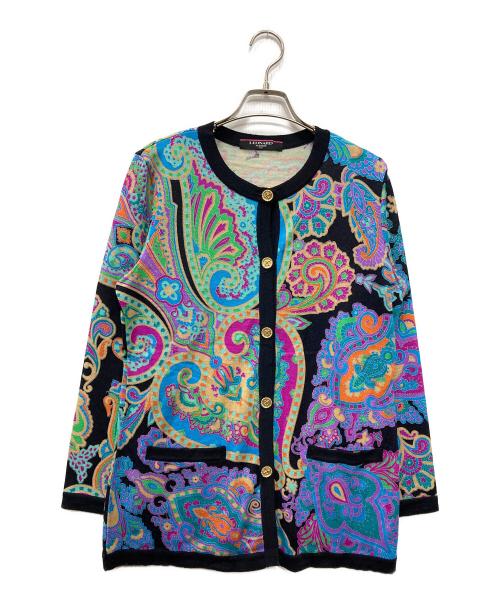 LEONARD FASHION（レオナールファッション）LEONARD FASHION (レオナールファッション) ペイズリー柄カーディガン マルチカラー サイズ:Mの古着・服飾アイテム