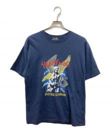 Hysteric Glamour×WILDSIDE YOHJI YAMAMOTO（ヒステリックグラマー×ワイルドサイド ヨウジ ヤマモト）の古着「プリントTシャツ」｜ネイビー