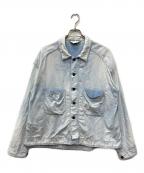 ANCELLMアンセルム）の古着「CHAMBRAY SHIRT JACKET(シャンブレー シャツ ジャケット)」｜ブルー