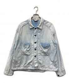 ANCELLM（アンセルム）の古着「CHAMBRAY SHIRT JACKET(シャンブレー シャツ ジャケット)」｜ブルー