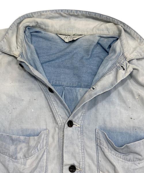 ANCELLM（アンセルム）ANCELLM (アンセルム) CHAMBRAY SHIRT JACKET(シャンブレー シャツ ジャケット) ブルー サイズ:1の古着・服飾アイテム