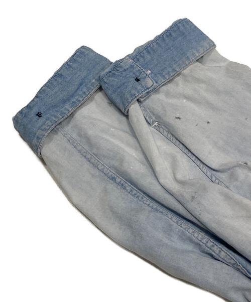 ANCELLM（アンセルム）ANCELLM (アンセルム) CHAMBRAY SHIRT JACKET(シャンブレー シャツ ジャケット) ブルー サイズ:1の古着・服飾アイテム