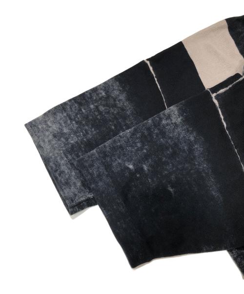 DIESEL（ディーゼル）DIESEL (ディーゼル) M-OLIBA-POLO ニットポロシャツ ブラック×グレー サイズ:Mの古着・服飾アイテム