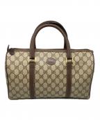 GUCCIグッチ）の古着「GGスプリーム ミニボストンバッグ」｜ブラウン