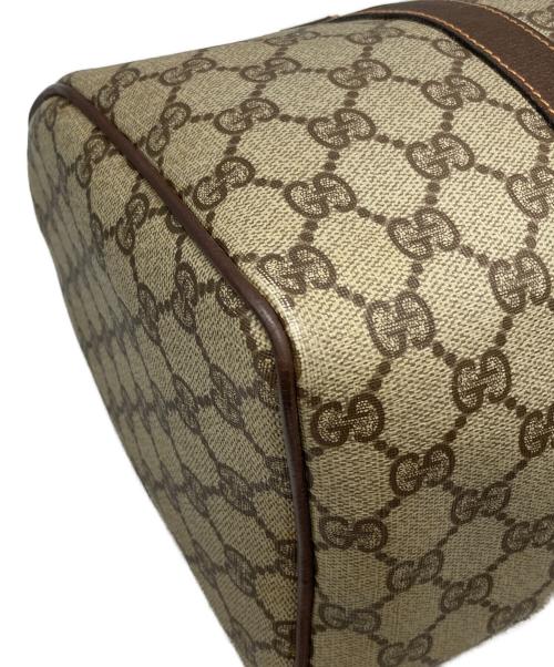 GUCCI（グッチ）GUCCI (グッチ) GGスプリーム ミニボストンバッグ ブラウン サイズ:下記参照の古着・服飾アイテム