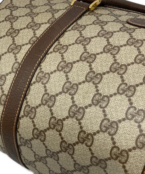 GUCCI（グッチ）GUCCI (グッチ) GGスプリーム ミニボストンバッグ ブラウン サイズ:下記参照の古着・服飾アイテム