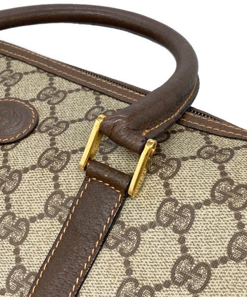 GUCCI（グッチ）GUCCI (グッチ) GGスプリーム ミニボストンバッグ ブラウン サイズ:下記参照の古着・服飾アイテム