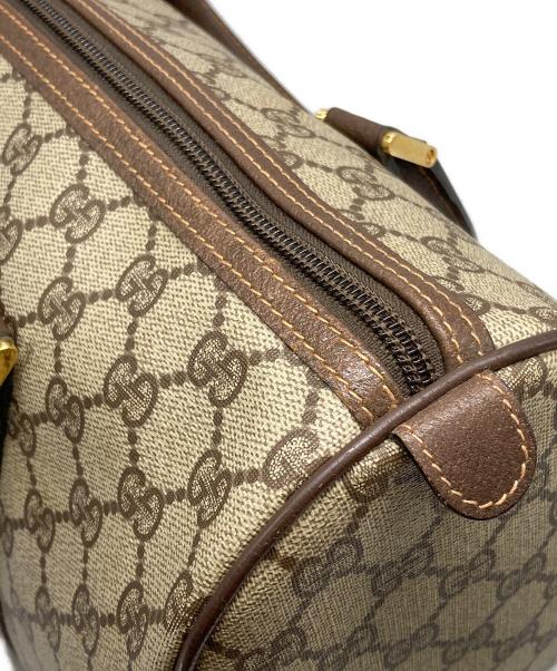 GUCCI（グッチ）GUCCI (グッチ) GGスプリーム ミニボストンバッグ ブラウン サイズ:下記参照の古着・服飾アイテム