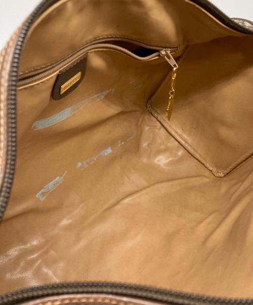 GUCCI（グッチ）GUCCI (グッチ) GGスプリーム ミニボストンバッグ ブラウン サイズ:下記参照の古着・服飾アイテム